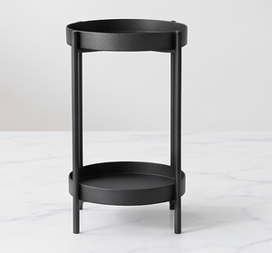 Modern Black Metal 2 <b>Tier</b> <b>Plant</b> <b>Stand</b> Floor Display Holder Ideal For <b>Indoor</b> <b>Plants</b> Home Decor Office Display Or Gifting Use - Product Image 3