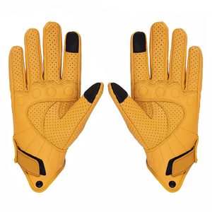 ถุงมือขี่มอเตอร์ไซค์หนังแท้แบบสั่งทำพิเศษ ระบายอากาศได้ดี กันลื่น รองรับหน้าจอสัมผัส กันน้ำ น้ำหนักเบา ป้องกันการกระแทก - Product Image 3