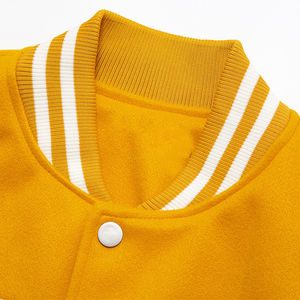 Warm High Quality Men's Varsity Bomber Baseball Letterman OEM Casual Waterproof Windproof <b>Canvas</b> <b>Jacket</b> Unisex Outdoor Custom - Product Image 6