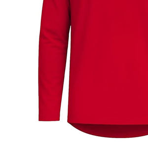 T-shirt à manches longues pour homme de haute qualité, 100% coton, vêtements unis, mode masculine, chemises respirantes à col rond à manches longues - Product Image 4