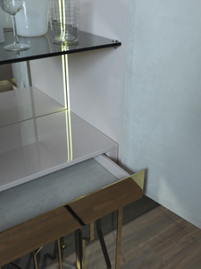 Vinoteca Zenvior Elite, Mueble de Almacenamiento Moderno de Primera Calidad con Organizador de Botellas - Product Image 3