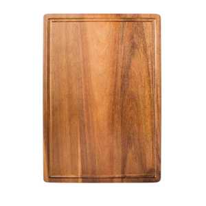 เขียงไม้อะคาเซียพร้อมร่องน้ำ | เขียงสองด้านเสิร์ฟพร้อมผิวเรียบ - Product Image 2