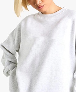 Sudaderas Extra Grandes OEM con Cuello Redondo, Letras Bordadas, Hombros Caídos, Mangas Largas, Sudaderas Personalizadas de Algodón para Mujer - Product Image 6