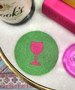 Posavasos cuadrado de cuentas de vidrio con bordado personalizado, hecho a mano, con base de tela, para bebidas, para el hogar, bar, cocina, restaurante, mesa. - Product Image 5