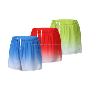 Pantalones cortos para correr 2 en 1 de nuevo estilo para hombre con Color degradado, pantalones cortos de dos capas a la moda, pantalones cortos deportivos activos de secado rápido con logotipo personalizado - Product Image 6