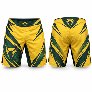 Grappling MMA <b>Shorts</b> Reseller Custom Logo Breathable Construction Customization Team Uniform Textile <b>Tailored</b> Jiu Jitsu Flexible - Product Image 1