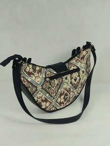 Women Geometric Fashion Vintage Printed Canvas Shoulder Bag <b>Boho</b> Hobo Crossbody <b>Handbag</b> Adjustable Shoulder Strap Polyester - Product Image 4