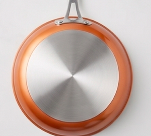 Modern Orange Ceramic Non-Stick Frying <b>Pan</b> With Stainless Steel Handle Heat Resistant For Home Hotel And <b>Induction</b> Cookers Use - Product Image 3