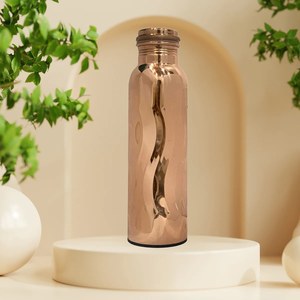 Bouteille d'eau en cuivre pur, best-seller, finition martelée artisanale, anti-fuite, pour usage quotidien, au prix de gros - Product Image 6