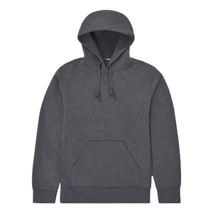 Men's Customizable Polyester/Cotton Blend Pullover <b>Hoodie</b> Winter Solid Fleece Sweatshirt Front Customized Printing Quick Dry - Product Image 5
