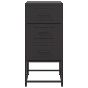 ชุดตู้ข้างเตียงเหล็กสีดำมาตรฐาน 2 ชิ้นสำหรับจัดเก็บข้างเตียง - Product Image 6