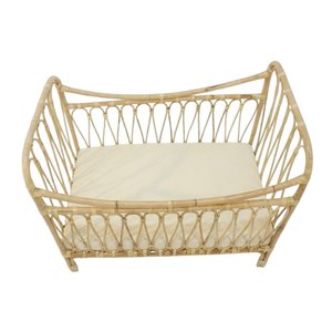 Lit bébé en rotin traditionnel, mobilier pour tout-petits, chambre d'enfant, prix d'usine en gros, haute qualité, vente chaude, mobilier enfant pas cher - Product Image 2