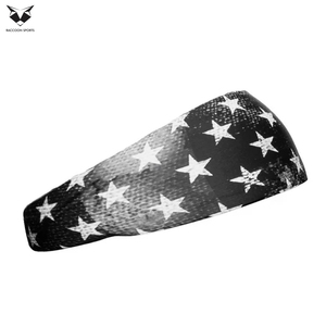 Diadema Deportiva Transpirable de Secado Rápido, Suave, Absorbente de Humedad, Alta Elasticidad, Antideslizante, con Diseño de Estrellas y Rayas - Product Image 2