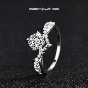 925 Sterling Silver Zircon Engagement <b>Ring</b> Brilliant Cut Prong Setting Trendy Gift Wedding Anniversary Promise Jewelry Women - Product Image 2