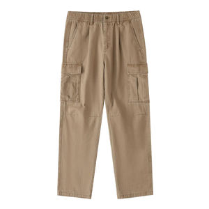 Pantalones Casuales de Lona para Hombre, Cintura Elástica, Ecológicos, Nuevos, Holgados, Rectos, con Bolsillos, Marca de Moda - Product Image 1