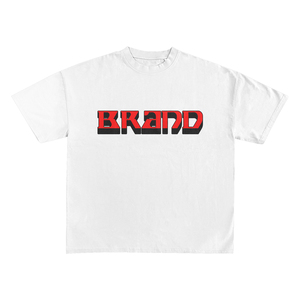 T-shirt Ringer en Coton Premium 240 GSM Blanc avec Bordure Contrastante Bleu Ciel, Impression Graphique DTG, Logo Personnalisé, Streetwear - Product Image 4