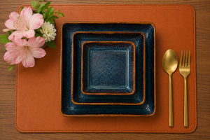 Luxury Square Dinnerware for Home and Hotel Square <b>Ceramic</b> Dinner <b>Plates</b> for Modern Kitchens High Demanding - Product Image 4