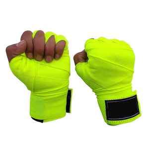 Best Selling 100% Cotton Hand <b>Wraps</b> Grips <b>Stretch</b> Boxing <b>Wraps</b> Breathable Protective Soft Comfortable Custom Color Logo OEM - Product Image 2