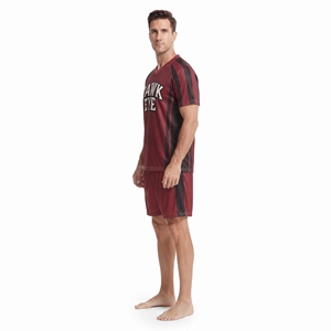 Maillot de football pour homme Hawk Eye à col en V, manches courtes, en polyester respirant, uniforme sportif toutes saisons, vêtements d'équipe - Product Image 3