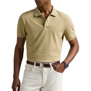 Camiseta personalizada de secado rápido 100% poliéster Golf para Polo patrón sólido Unisex de talla grande con bordado Original camiseta de hombre en blanco - Product Image 3