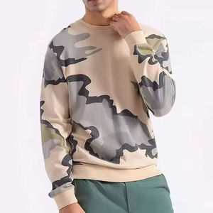 Sweat-shirt pour homme en sublimation, 100% polyester, thermique, tie-dye, manches longues, imprimé sur mesure, pull-over OEM - Product Image 4