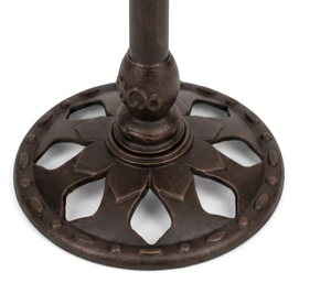 Fontaine à oiseaux vintage en aluminium moulé fini bronze, sur piédestal, pour jardin extérieur, décoration de jardin, mangeoire à oiseaux - Product Image 3