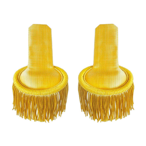 Épaulettes à franges dorées en fil de métal pour équipement personnel, accessoires d'uniforme de fanfare – Vente chaude - Product Image 4