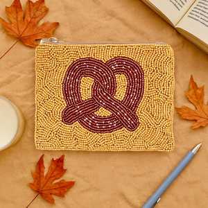 Monedero de Cuentas Hecho a Mano TIMELESS CRAFT, Bolsa Pequeña con Cremallera, Cuentas Intrincadas, Mini Bolso de Mano para Mujer, Accesorio de Moda para Fiestas y Bodas - Product Image 1