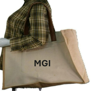 Wholesale Custom <b>Printed</b> Eco-Friendly Jute Shopping Tote Bags <b>Extra</b> <b>Large</b> Hand Length Handle Zipper Closure Letter Pattern - Product Image 2