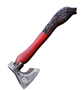 Hache tactique viking artisanale en acier à haute teneur en carbone, manche en bois, qualité industrielle, vente en gros à bas prix - Product Image 1