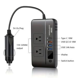 Multifunctional Car Power Converter Socket 12V to 220V Multibulit Inverter & Converter - Product Image 3