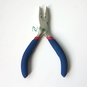 Pinza Profesional para Extensiones de Cabello de Acero Inoxidable Sostenible, Recubrimiento Arcoíris, Pinza Curva con Dientes, Precio al por Mayor, Personalizable - Product Image 4