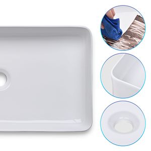 Lavabo da Appoggio 23x13 Pollici Elegante e Moderno per il Tuo Bagno Contemporaneo - Product Image 2