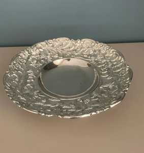 Centro de mesa para sala de estar, tazón de servir de aluminio hecho a mano de alta calidad, utensilios de cocina, decoración de mesa, frutero - Product Image 1