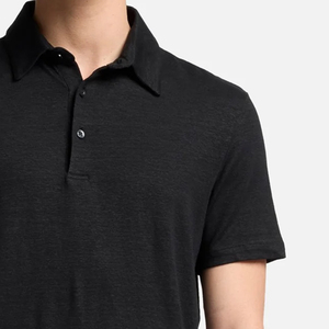 Streetwear With Solid Color & Custom Logo Design Polo Tee With Turn <b>Down</b> Collar And Short Sleeves Modern Fashion For Men Outdoor - Product Image 4