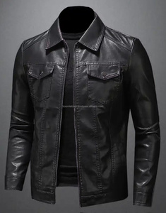 Boomletcorp Fabricants professionnels Veste bomber en cuir de vache confortable pour hommes Nouveau style tendance d'hiver Toile Mode - Product Image 2