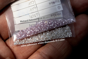 Diamants roses fantaisie de taille 1,3 mm, cultivés en laboratoire, taille ronde, couleur rose, certifiés IGI, CVD HPHT, vente en gros - Product Image 3