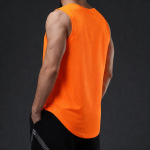 Débardeur de sport décontracté pour hommes, style gilet d'été, en matière légère, avec découpe des emmanchures et col rond, vente en gros - Product Image 3