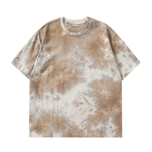 <b>Men's</b> Oversized <b>Purple</b> Tie Dye T-<b>Shirt</b> Short Sleeve O-Neck Street Style Tee - Product Image 2