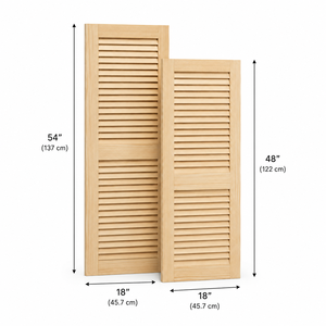Portes intérieures en bois massif de qualité supérieure pour chambres, salons et intérieurs de maison – Porte battante élégante et durable à persiennes pour café - Product Image 2