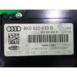 A4 B8 8K 2007-2011 Panel de Instrumentos Combinado Usado ORIGINAL 8K0920930B - Product Image 4