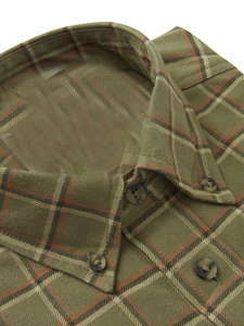 Chemise en flanelle pour homme, coupe confortable et chaude, idéale pour les activités de plein air, les voyages, le travail, la mode décontractée et le quotidien, à carreaux, manches longues. - Product Image 5