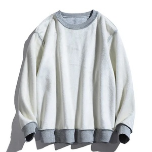 เสื้อสเวตเชิ้ตผู้หญิงสไตล์ลำลองแนวสตรีท คุณภาพสูง ผ้าฝ้าย 100% บุซับใน แขนยาว สำหรับฤดูหนาว ปักลาย ตกแต่งไหล่ตก - Product Image 2