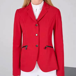 Veste de compétition personnalisable en polyester-coton pour femmes, vêtements d'équitation haut de gamme en gros, tenue d'équitation, vêtements équestres personnalisés - Product Image 1