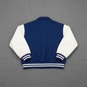 Custom <b>Men</b> Letterman <b>Jacket</b> Premium Varsity Baseball <b>Jacket</b> Wool Body Faux <b>Leather</b> Sleeves OEM ODM Private Label Wholesale - Product Image 6