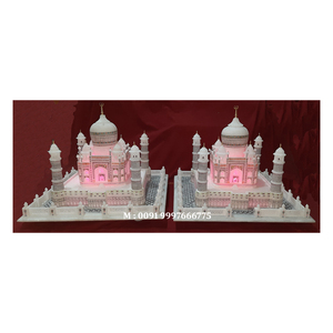 Magnifique produit luxueux en marbre blanc naturel, modèle du Taj Mahal, fait à la main, design unique avec finition polie, utilisation pour Thanksgiving - Product Image 2
