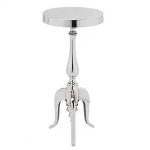 Table d'appoint ronde en aluminium laiton antique, table d'appoint vintage bronze avec base trépied pour la maison, le bureau, la chambre ou l'angle. - Product Image 3