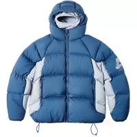 Blouson d'hiver personnalisé en toile blanche, rembourré en polyester, coupe-vent, respirant, épais, décontracté, à col montant, pour homme, nouveau design