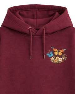 Sage Green <b>Butterfly</b> Floral Printed Hoodie And Jogger Pants Set Women Fleece Pullover Sweatshirt Casual Winter Outfit Streetlook - Product Image 3