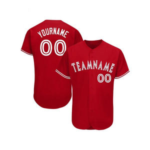 Maillot de baseball sportif tendance pour entraînement d'équipe, 100 % coton, vêtements d'équipe, maillot de baseball personnalisé par sublimation, vente en gros - Product Image 1